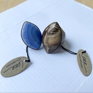 Lena Bernard acrylic costume rings.